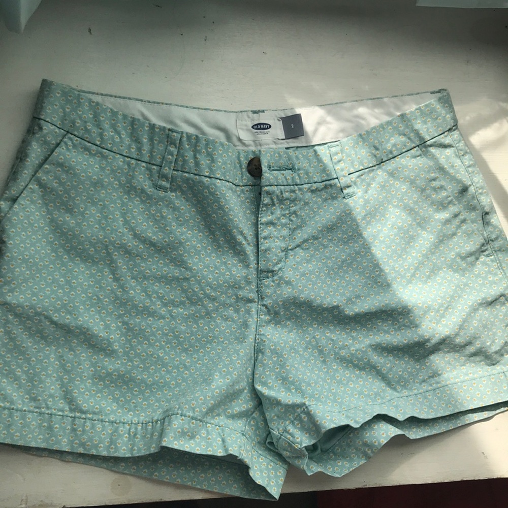 Old Navy Blue Floral Shorts